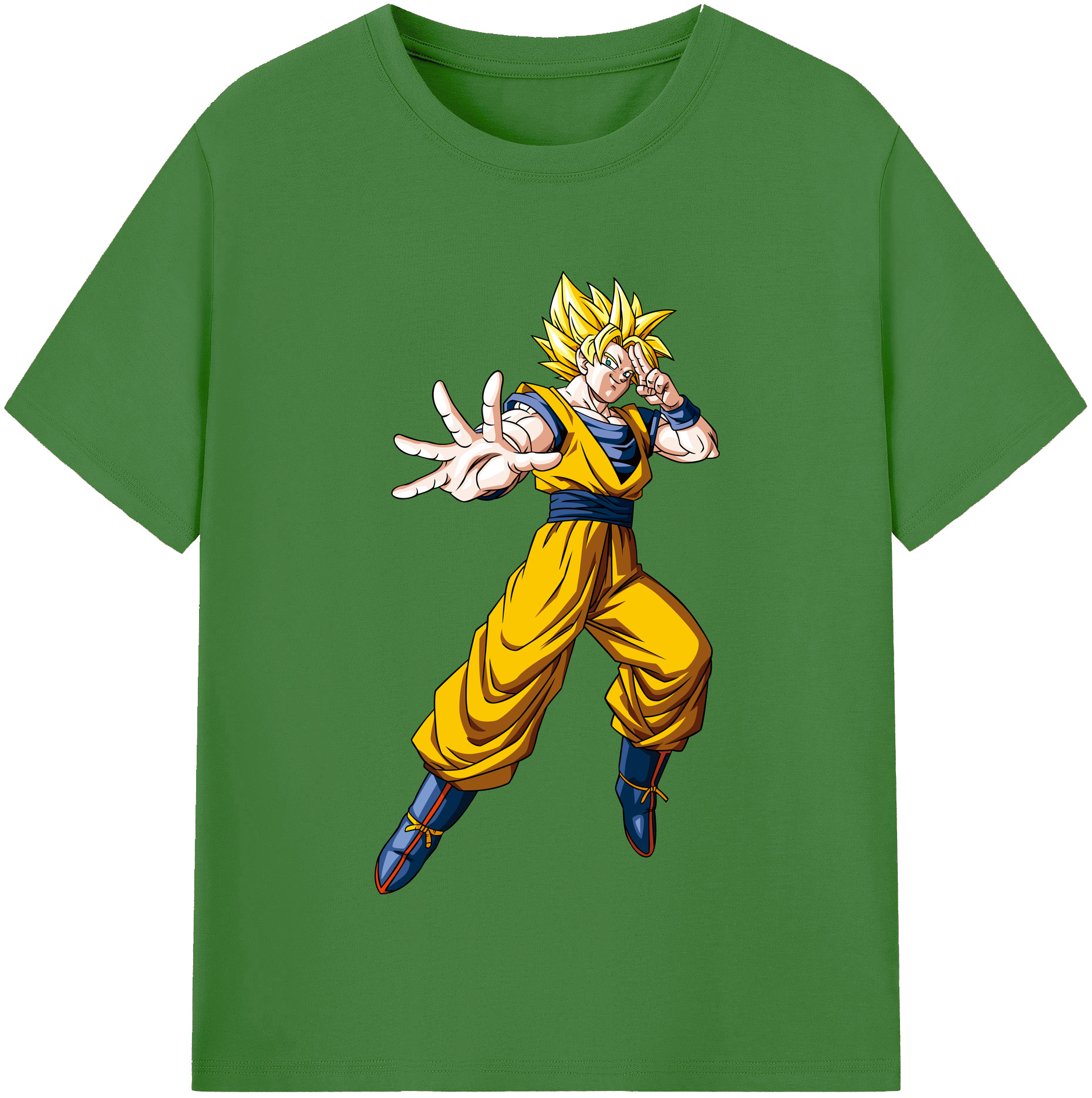 （画像用） ドラゴンボール 孫悟空（そん ごくう）Son Goku カカロット DRAGON BALL Kakarotto レディースカジュアルプリントTシャツ（綿100％）
